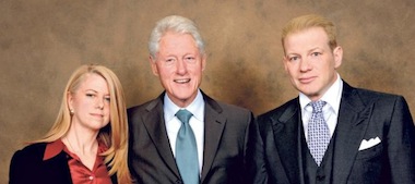 Ronais with Clinton